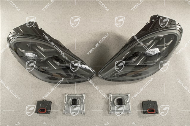 LED-Matrix headlights PDLS Plus, Set incl. control units, black, L+R