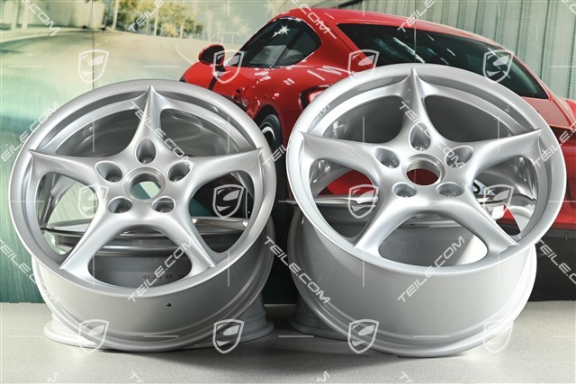 18" Komplet felg Carrera, 8J x 18 ET50 + 10J x 18 ET65