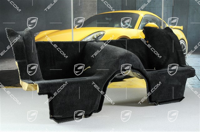 Klebeteppich, Coupe/Targa, schwarz Klebeteppich, Coupe/Targa, schwarz