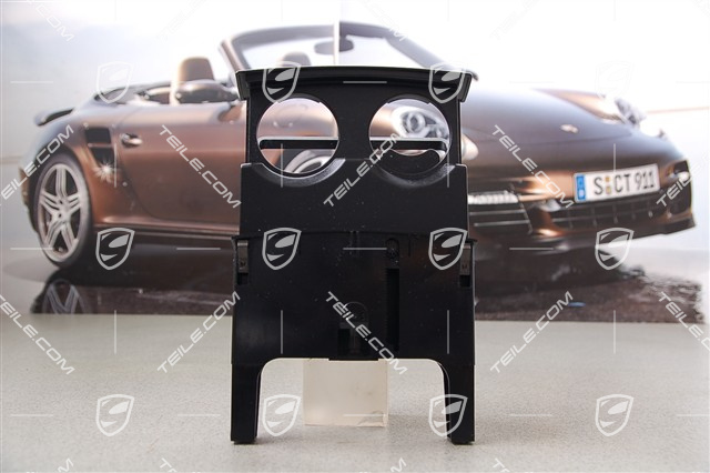 Getränkehalter, hinten, lackiert, schwarz