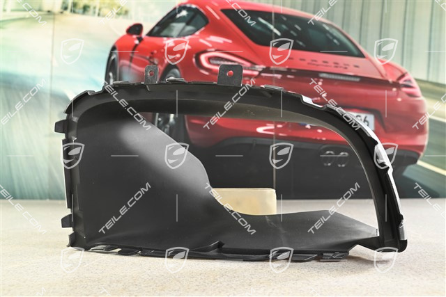 Air duct / guide 3,0L 245kW / 3,6L 309kW / Diesel 3,0L 155/176/180/190/193kW / Diesel 4,2L, Satin black, R