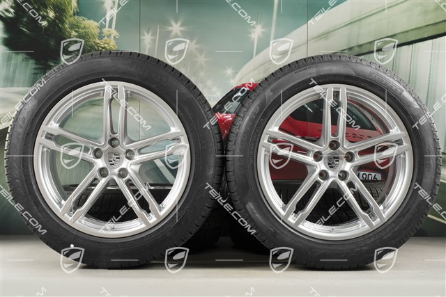 19-inch "Macan Sport" winter wheels set, rims 8,5J x 19 ET21 + 9J x 19 ET21 + Pirelli winter tyres 235/55 R19 + 255/50 R19, with TPMS