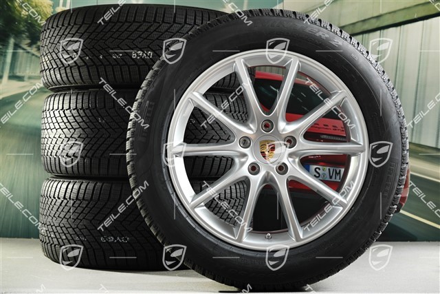 20-inch Cayenne COUPE Design winter wheel set, rims 9J x 20 ET50 + 10,5J x 20 ET55 + Pirelli winter tyres 255/55 R20 + 295/45 R20, with TPMS
