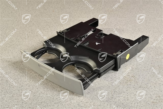 Cup holder / Beverages support, rear, Steel Grey