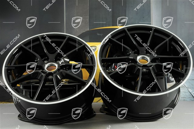 20" Carrera S (III) Felgensatz, 8,5J x 20 ET51 + 11J x 20 ET70, Felgenstern in Schwarz