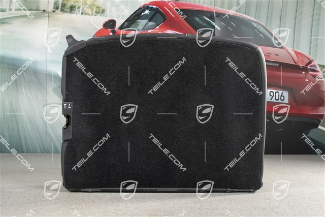 Back seat backrest, Cabrio, Leather, Black, L
