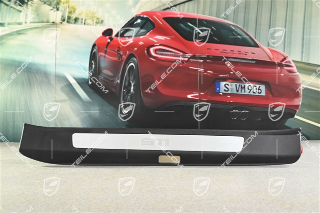 Einstiegleiste, Schwarz / Aluminium-gebürstet, Carrera S, L