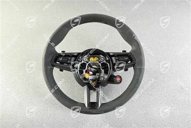 Multifunktionslenkrad, PDK, Sport Chrono Paket Plus, Alcantara Race-Tex / Carbon, Schwarz