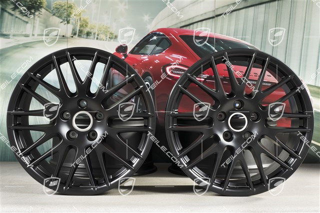 20-inch RS Spyder wheel set / GTS, 9,5J x 20 ET47, black satin mat
