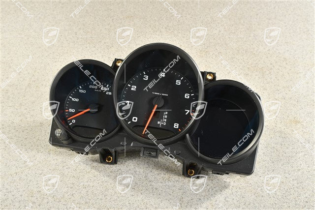 Kombiinstrument / Tacho, 2,0L, PDK, Zifferblatt Silber / Schwarz, km/h
