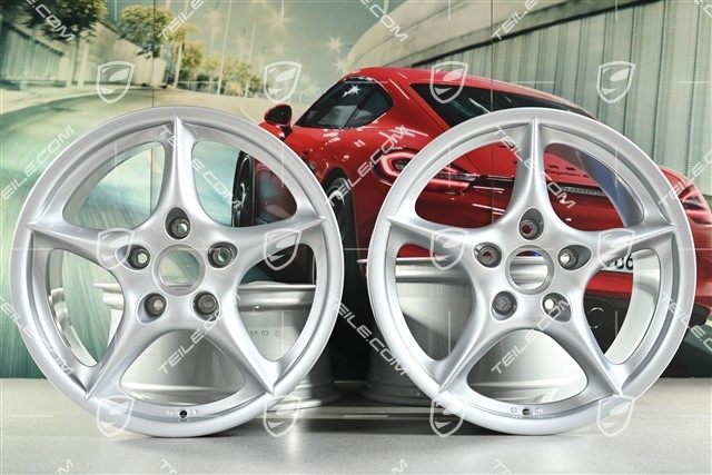 18" Komplet felg Carrera, 8J x 18 ET50 + 10J x 18 ET65