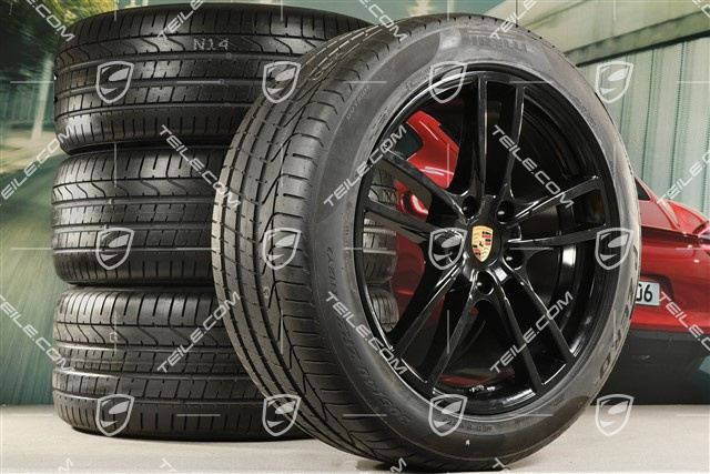 20-inch Cayenne Sport summer wheel set, rims 9J x 20 ET50 + 10,5J x 20 ET64 + NEW  summer tyres 275/45 R20 (110)Y XL + 305/40 R20 (112)Y XL, with TPMS