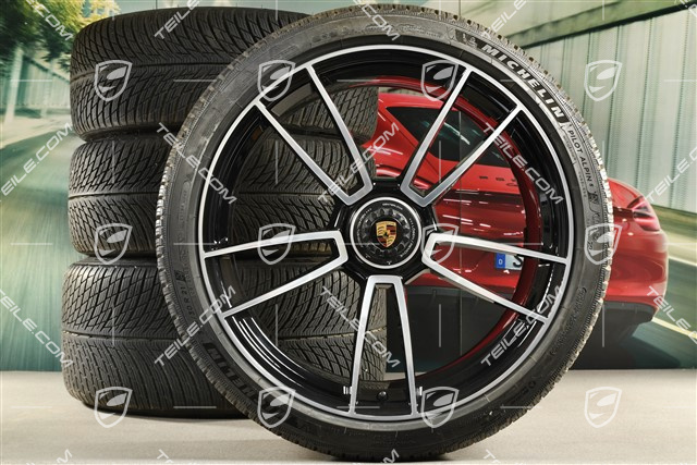 20/21-inch Turbo S winter wheel set, central lock wheel rims 8,5J x 20 ET40 + 11J x 21 ET66 + Michelin winter tyres 245/35 R20 + 305/30 R21