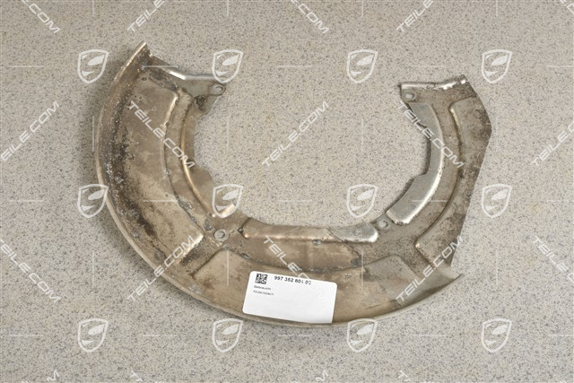 Rear axle disc brake protective plate, PCCB, L