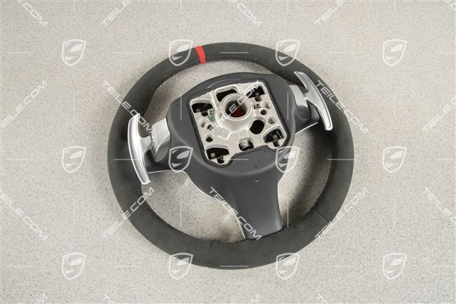 Sport-Design Lenkrad, Sport Chrono, Alcantara, schwarz, 12-Uhr Markierung Rot