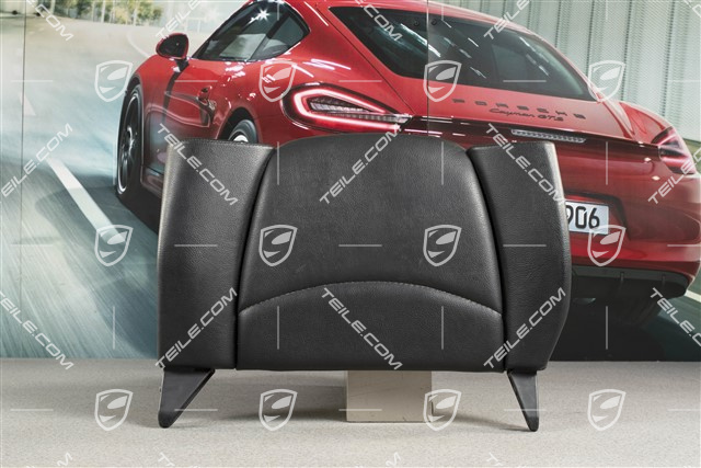 Notsitzrückenlehne / Rücksitz / Rückenlehne, hinten, Kunstleder, schwarz, cabrio, L