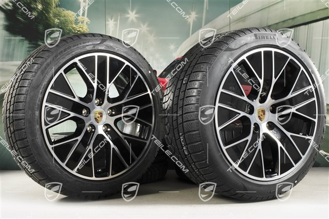 20" Turbo Aero Winterräder Satz, Felgen 9J x 20 ET54 + 11J x 20 ET60 + NEUE Pirelli Winterreifen 245/45 R20 + 285/40 R20