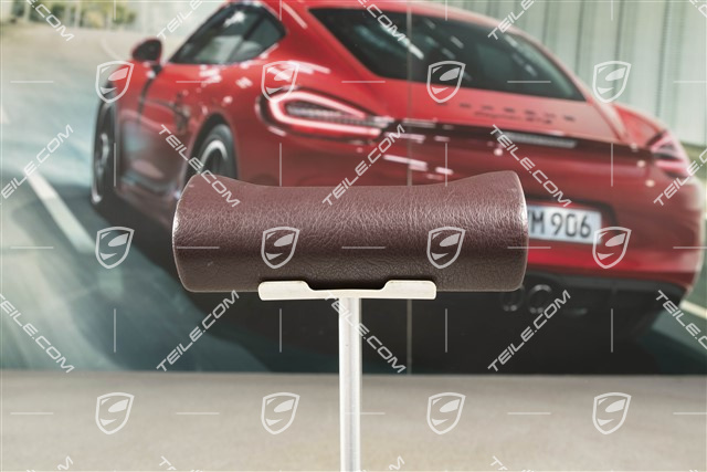 Cover Ashtray, Leatherette, Wine red