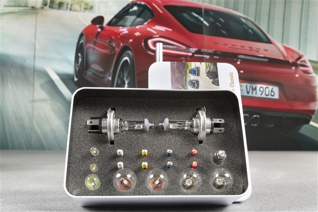 Ersatzlampenkasten, Set Glühlampen und Sicherungen 12 Volt für Porsche 911 G-Modell Bj. 1974-1989