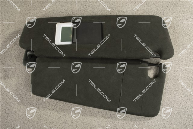 Sonnenblende, Spiegel beleuchtet, Alcantara Schwarz, R