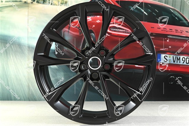 19" Felgensatz Macan Design, 8,5J x 19 ET21 + 9J x 19 ET21, schwarz seidenmatt