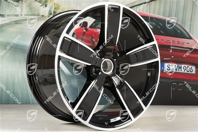 22" Felga Sport Classic, 11,5J x 22 ET61, czarny wysoki połysk
