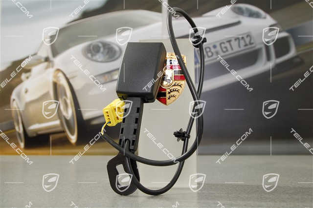 Seat-belt receptacle, black, front, L Seat-belt receptacle, black, front, L
