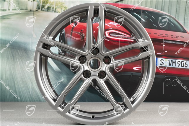 19" Wheel rim, Turbo, 8J x 19 ET21, platinum satin matt