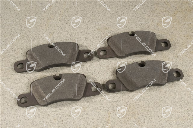 Bremsbeläge, Reparatursatz, HA,  für Bremssattel Schwarz / Silber / Rot