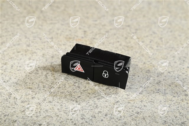 Hazard and central locking system switch
