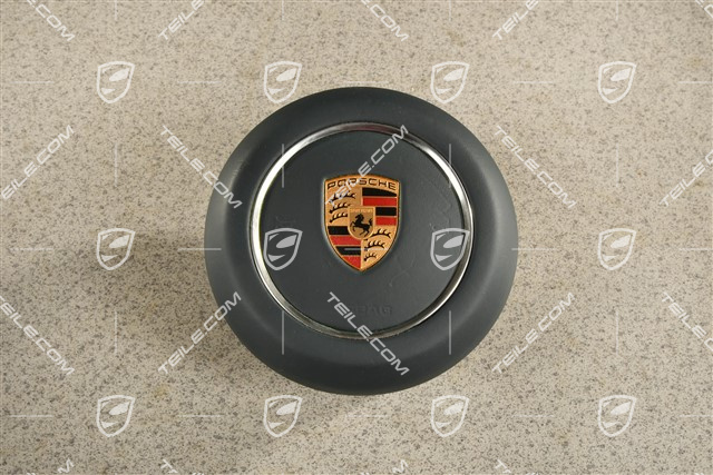 Steering wheel Airbag unit, leather, Graphite Blue