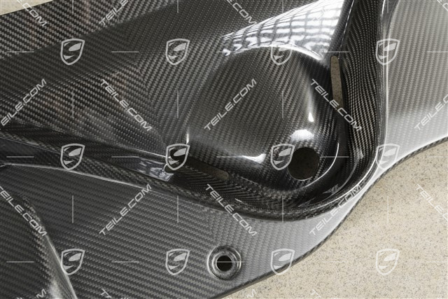 Abdeckung, Windlauf, Carbon-glänzend/Schwarz