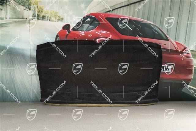 Klebeteppich / Hutablage / Bodenbelag, Schwarz, Coupe