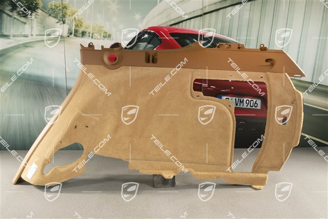 Kofferraumabdeckung / Seitenwandverkleidung, Teppich / Perlvelours, Havanna / Sandbeige, R