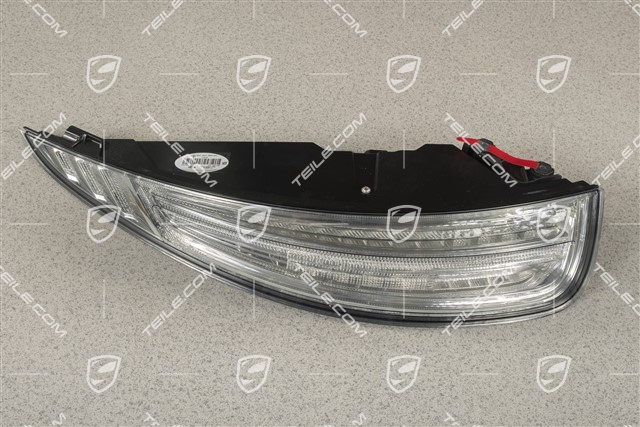 Rear light, in clear glass look (white), UK version, L