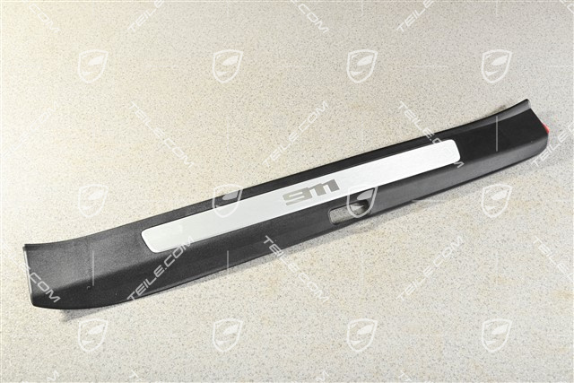 Einstiegleiste, Schwarz / Aluminium-gebürstet, Carrera S, L