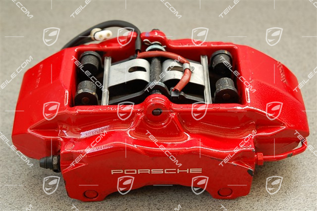 Zacisk hamulcowy, bez klocków, czerwony, 4S / Turbo, L Zacisk hamulcowy, bez klocków, czerwony, 4S / Turbo, L