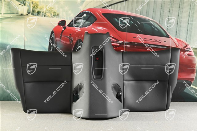 Coupe / Cabrio / Targa, Notsitzkissen, Leder, Schwarz, (beschadigt)