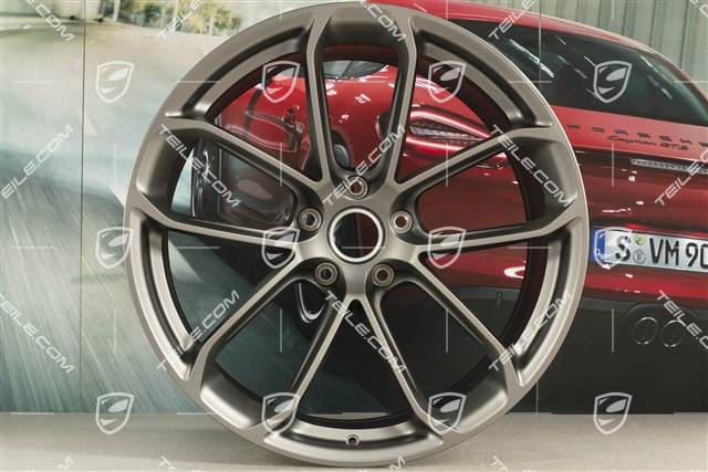 22" Felge GT, Heck, 11,5J x 22 ET52, Platinum-Seidenmatt