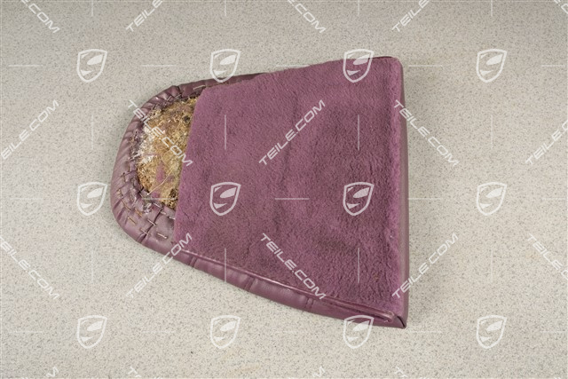 Notsitzkissen, Kunstleder, Magenta, L