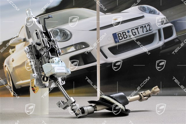 Steering column complete with steering shaft Steering column complete with steering shaft