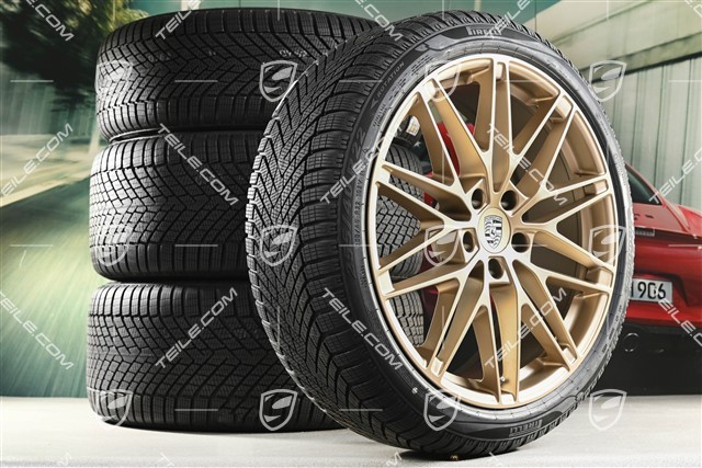 22" RS Spyder Design Winterräder Satz, Felgen 9J x 22 ET29 + 11J x 22 ET47 + Pirelli Winterreifen 255/40 R22 + 295/35 R22, neodyme