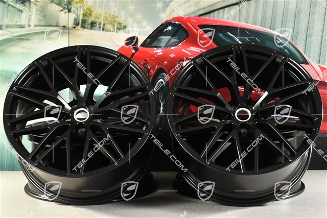 21-inch RS Spyder Design II, alloy wheels set, 9,5J x 21 ET27 + 10J x 21 ET19, black satin mat