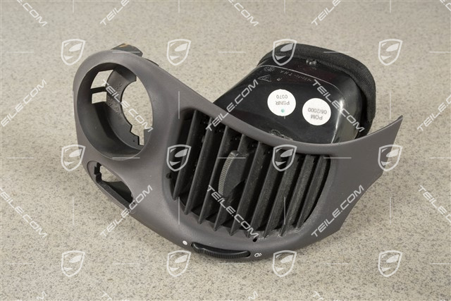 Dashboard side vent / defroster trim / cover, Space grey, R