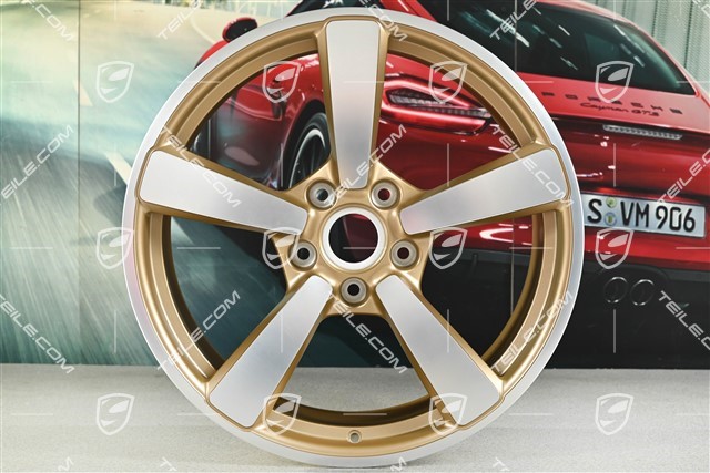 20-inch Carrera Exclusive wheel rim, 8,5J x 20 ET50, aurum satin mat