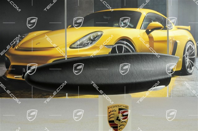 Deckel, Ablagefach, Leder, Schwarz, L Deckel, Ablagefach, Leder, Schwarz, L