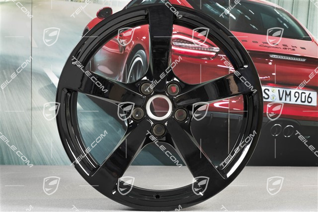 18-inch wheel Macan, 8J x 18 ET21, black high gloss