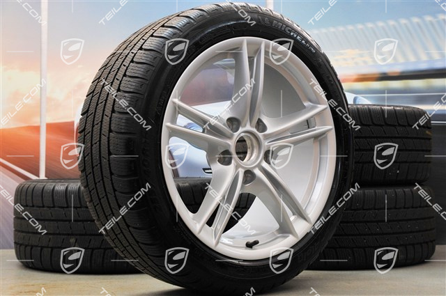 18-inch Boxster S II winter wheel set (with tyres), front wheels 8J x 18 ET57 + rear 9J x 18 ET43 + Michelin tyres 235/40 ZR18 + 255/40 ZR18