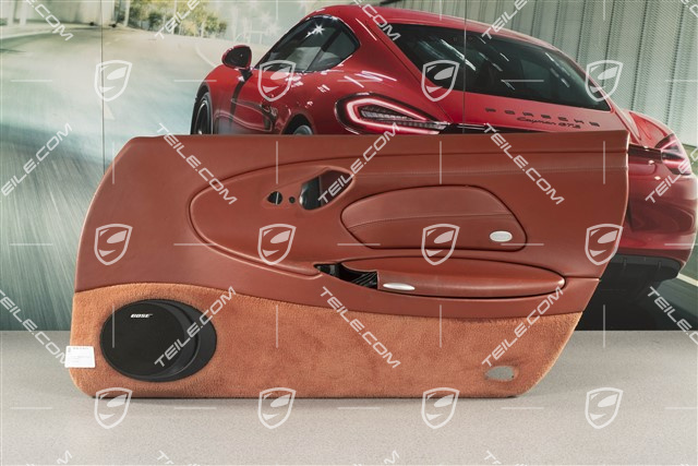 Türverkleidung mit Airbagblende, Klangpaket Bose, Leder, Boxsterrot, L