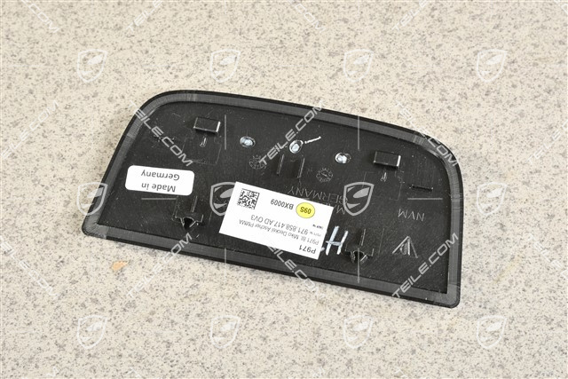 Lid ashtray, piano black, high-gloss